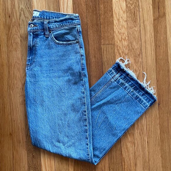 Abercrombie & Fitch Denim - Abercrombie & Fitch Curve Love Low Rise Baggy Jeans, Womens Size 28 (6R)